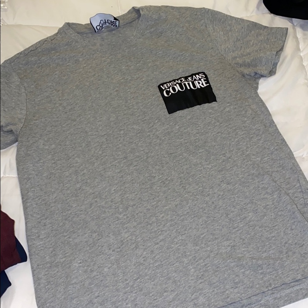 Versace gray t shirt